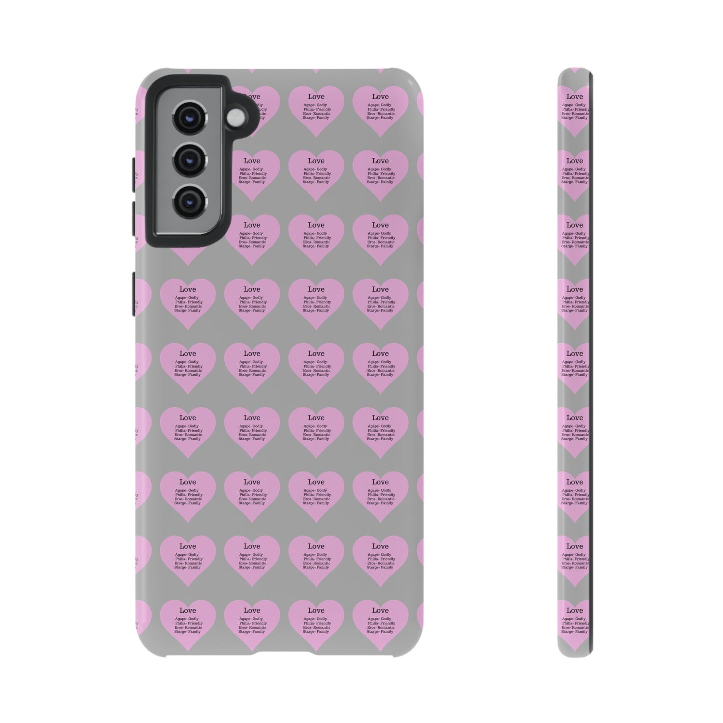 Hearts-A-Flutter Phone Case (Samsung)(Light grey)
