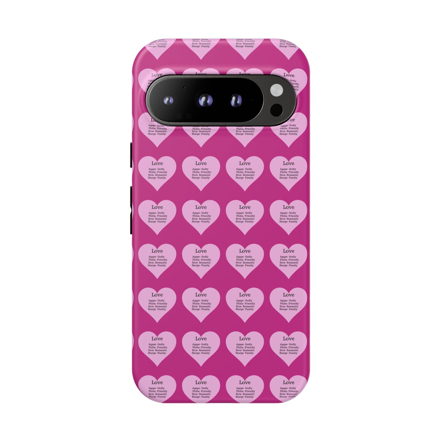 Hearts-A-Flutter Phone Case (iPhone, Google Pixel)(Pink)