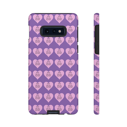 Hearts-A-Flutter Phone Case (Samsung)(Light purple)