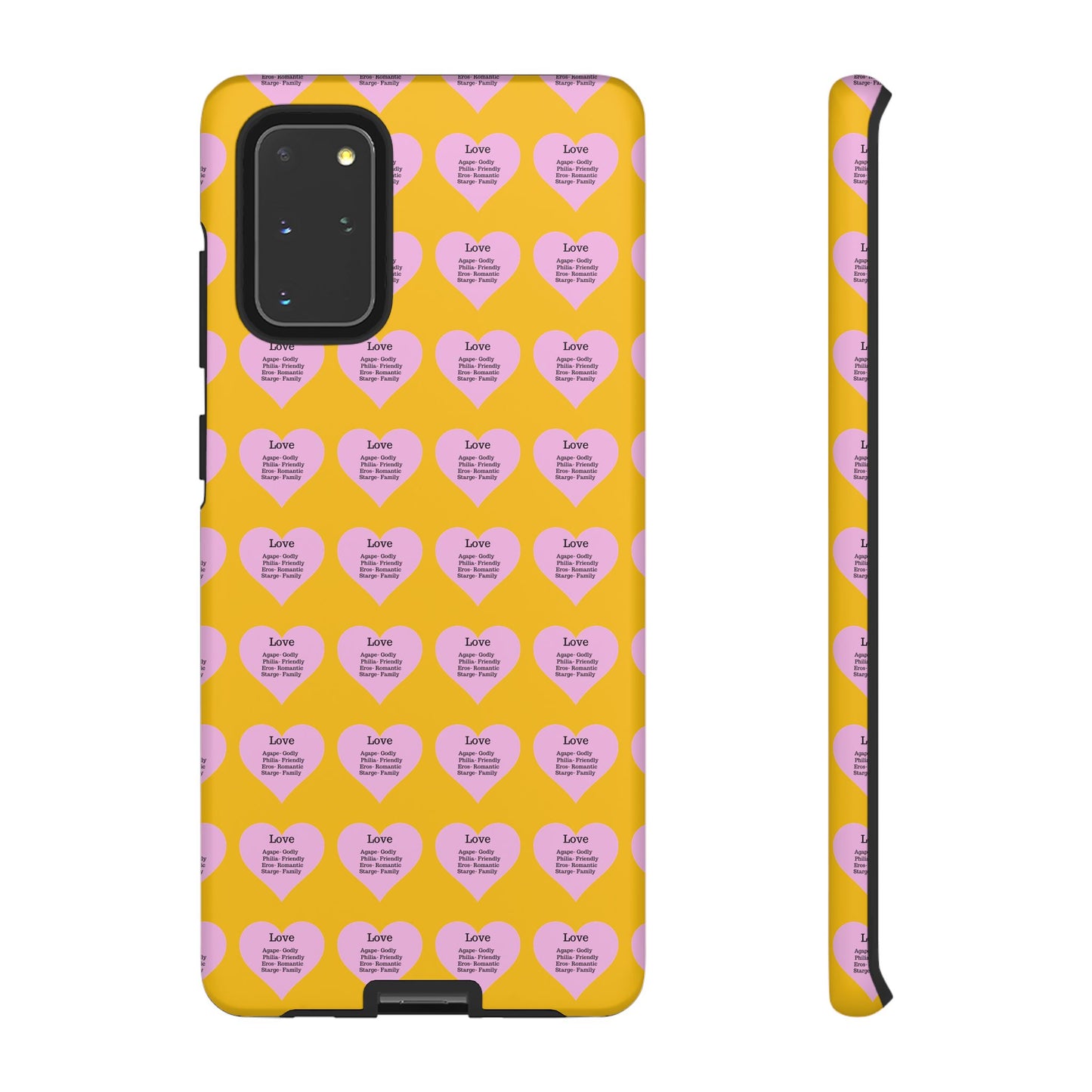Hearts-A-Flutter Phone Case (Samsung)(Yellow)