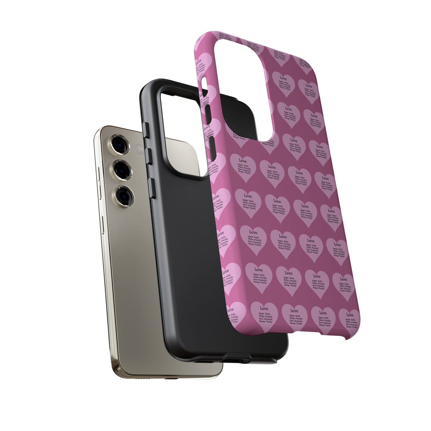 Hearts-A-Flutter Phone Case (Samsung)(Light pink)