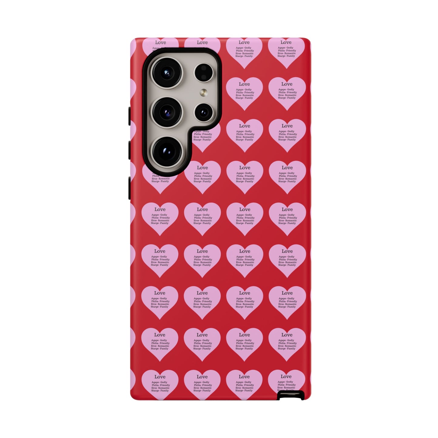 Hearts-A-Flutter Phone Case (Samsung)(Dark red)