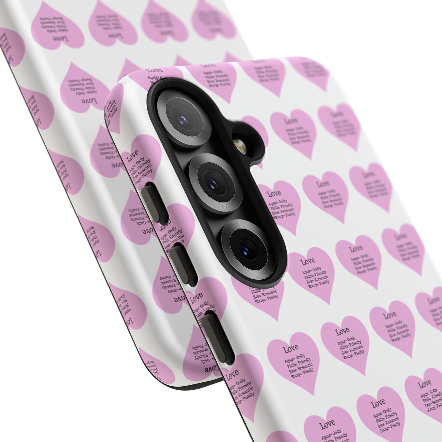 Hearts-A-Flutter Phone Case (Samsung)(White)