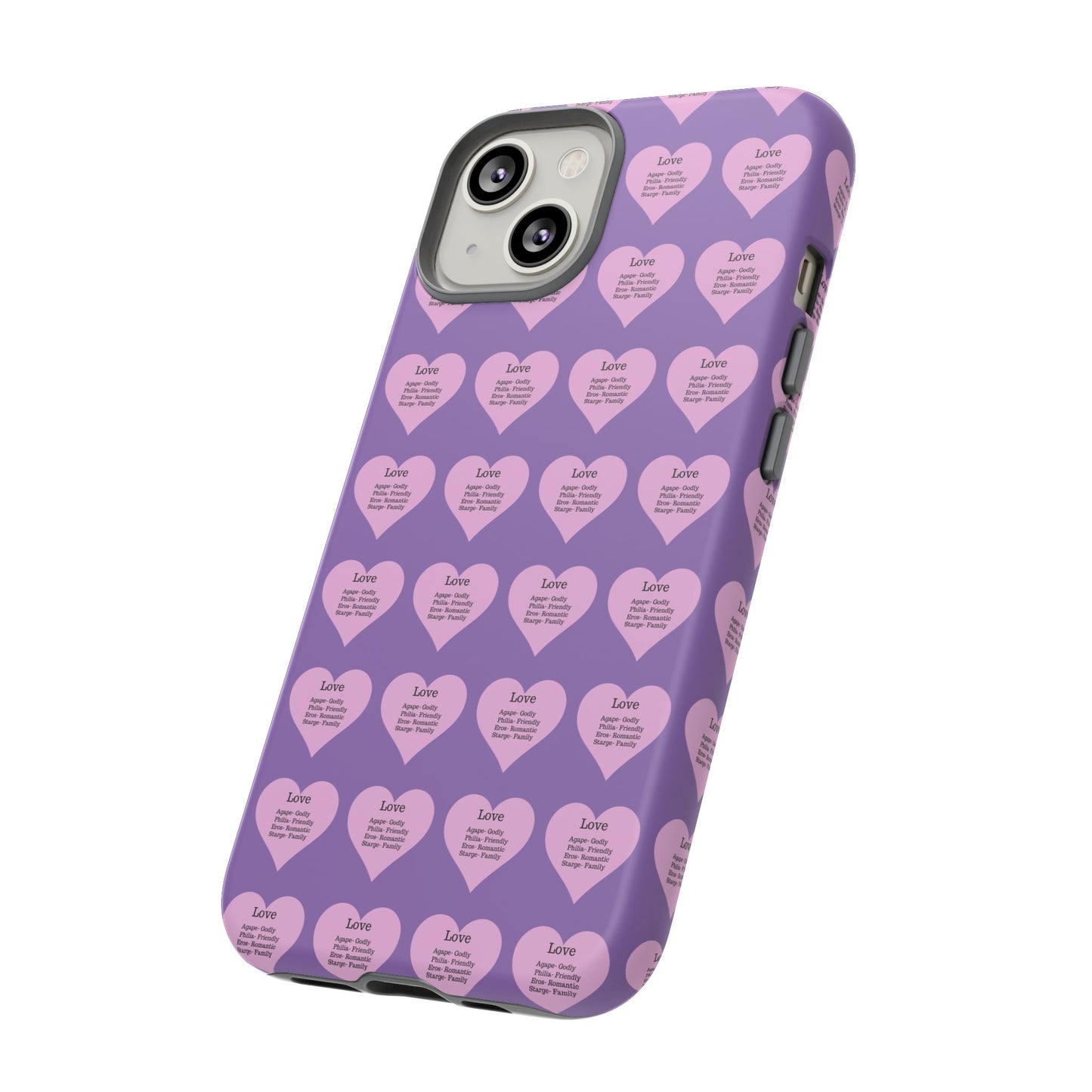 Hearts-A-Flutter Phone Case (iPhone, Google Pixel)(Light purple)
