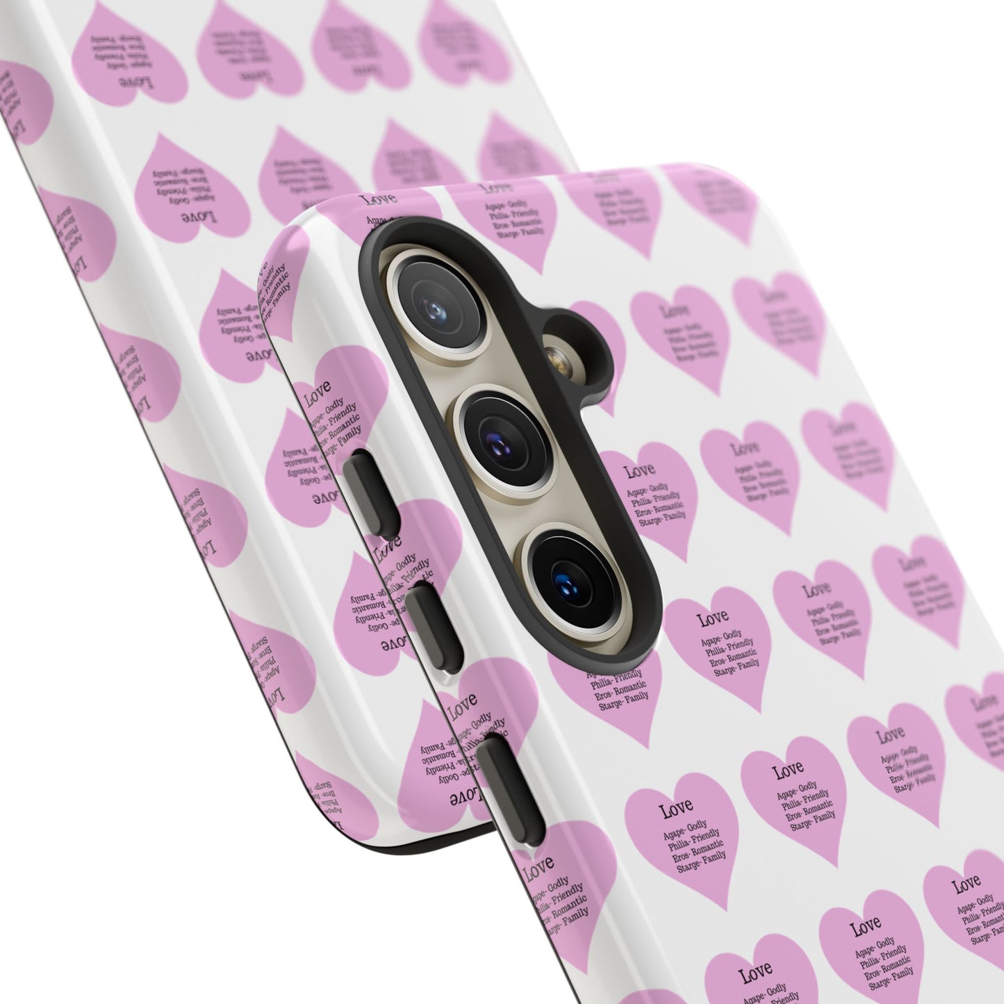 Hearts-A-Flutter Phone Case (Samsung)(White)