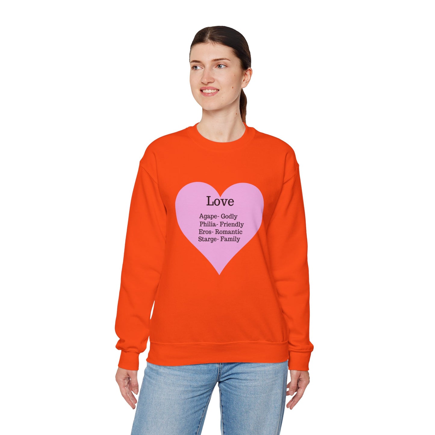 Types of Love Heart Unisex Sweatshirt