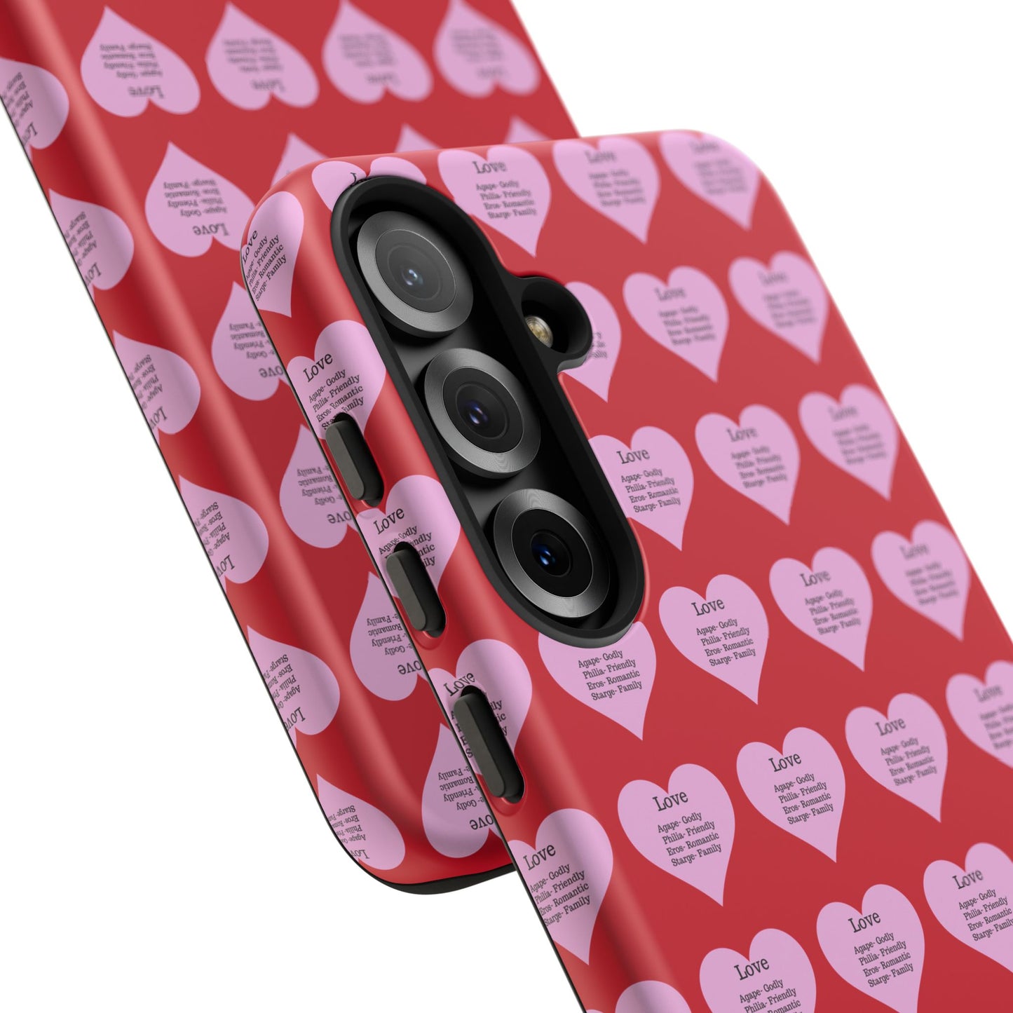 Hearts-A-Flutter Phone Case (Samsung)(Dark red)