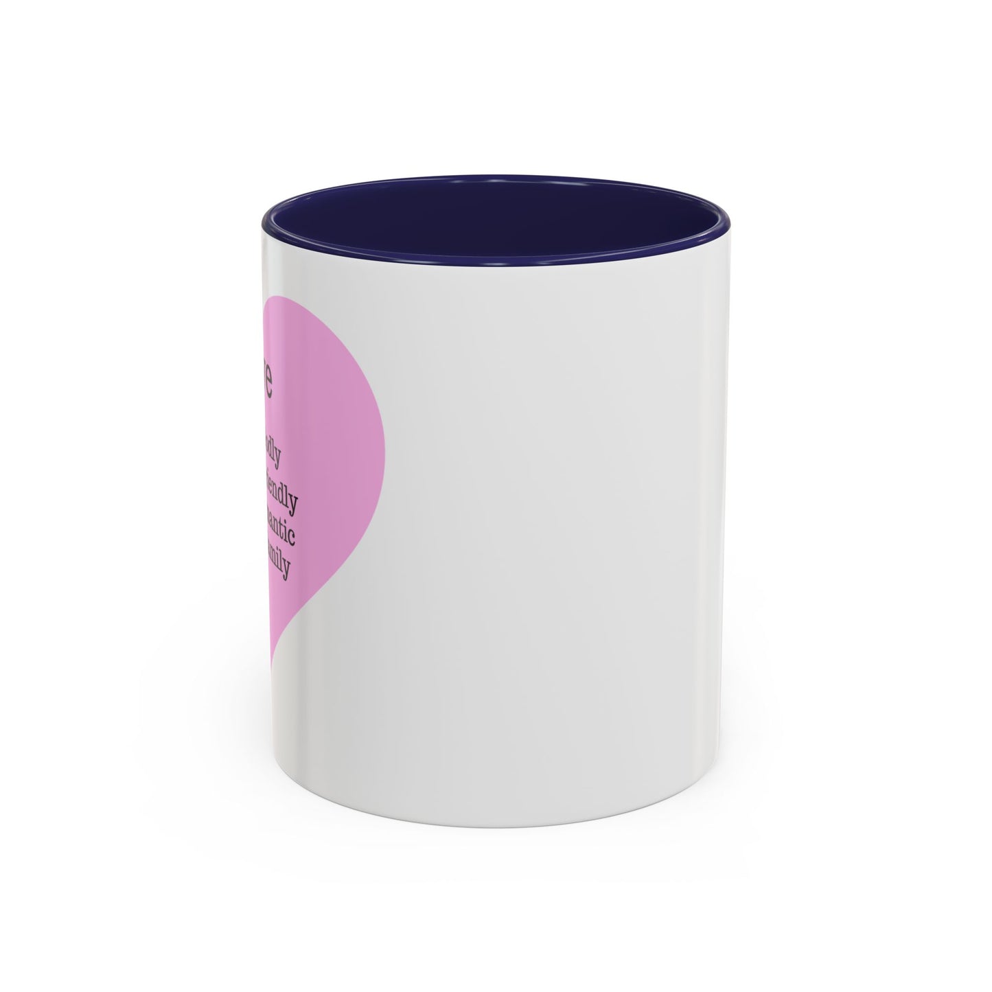 Charming Heart Accent Coffee Mug (White)