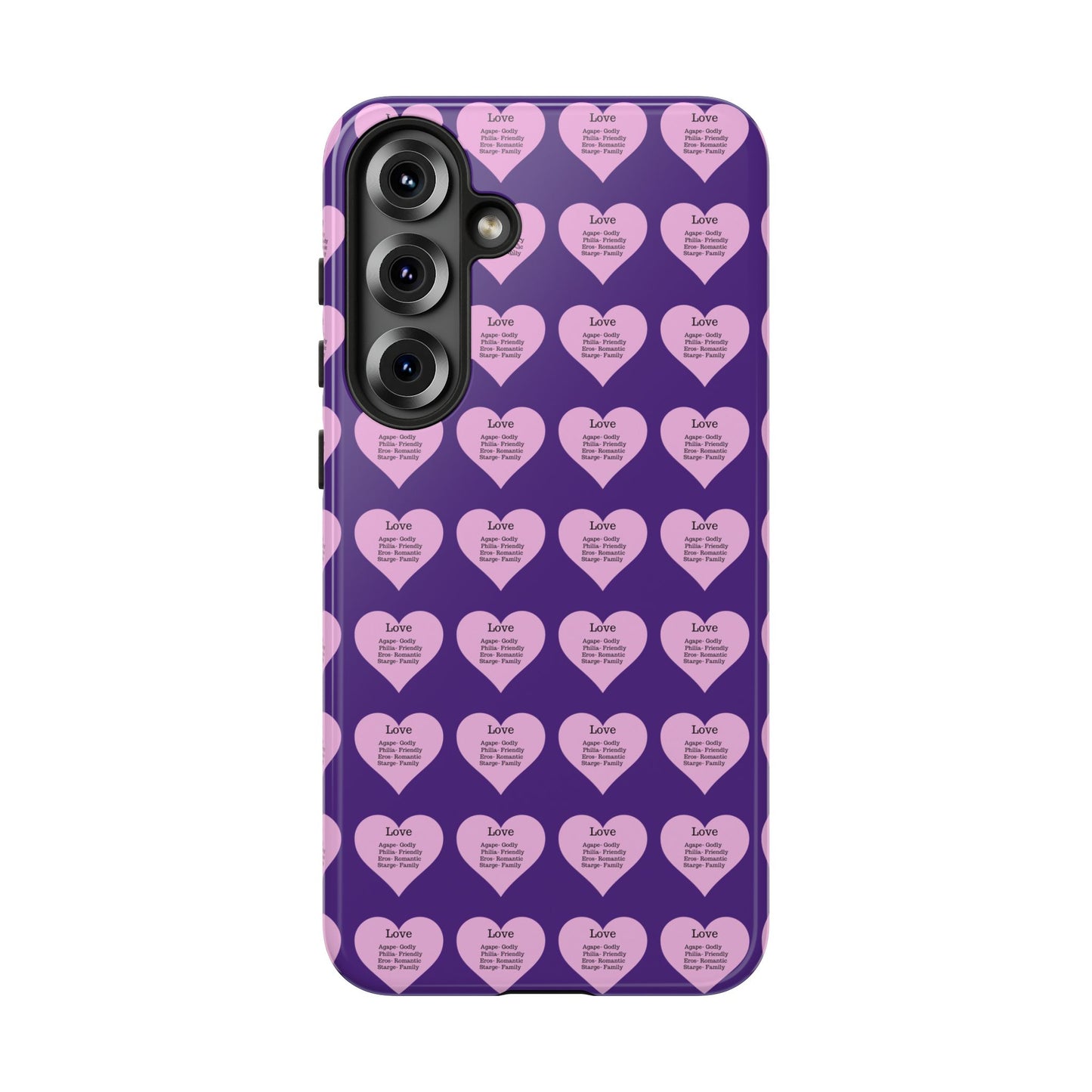 Hearts-A-Flutter Phone Case (Samsung)(Purple)