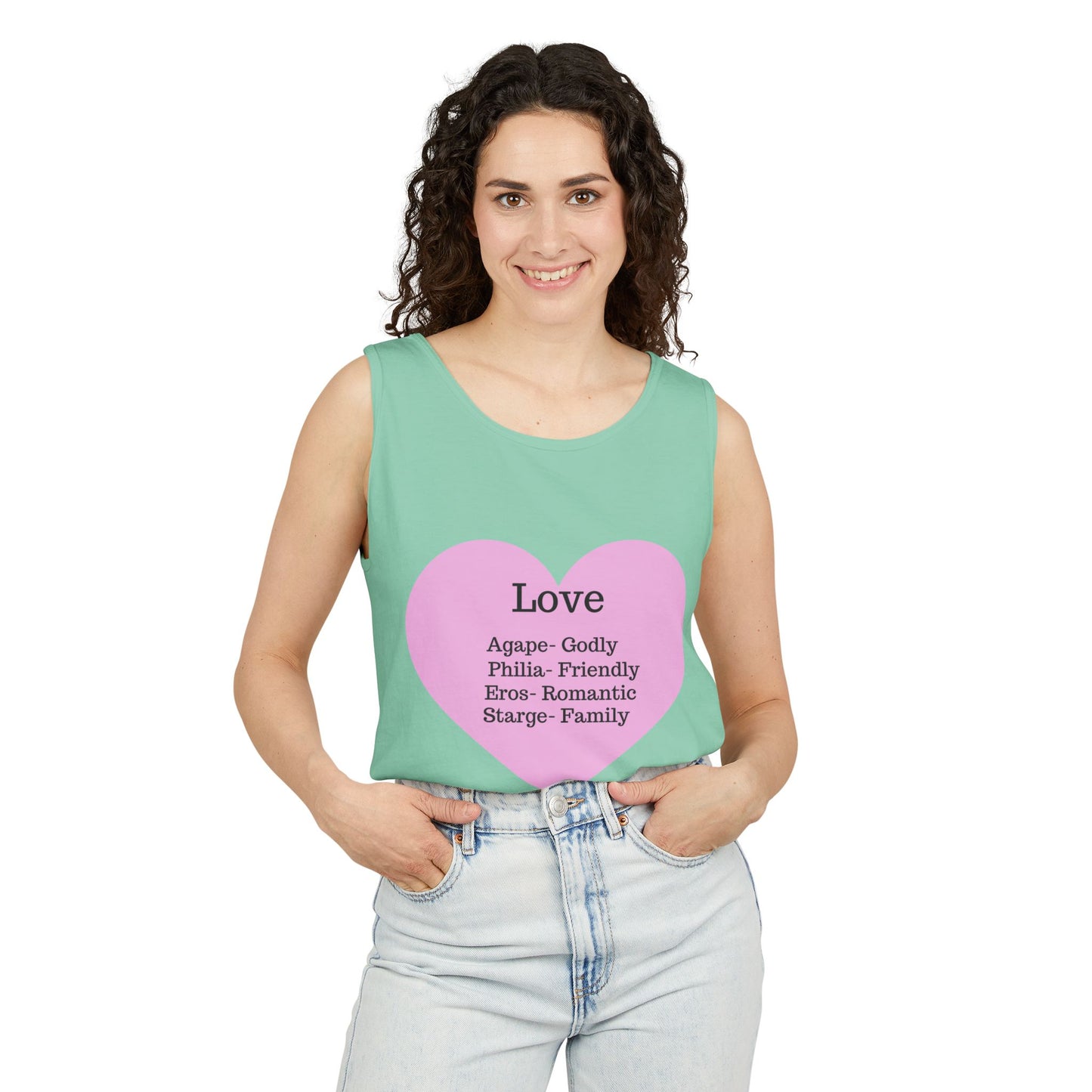 Unisex "Love" Definitions Garment-Dyed Tank Top
