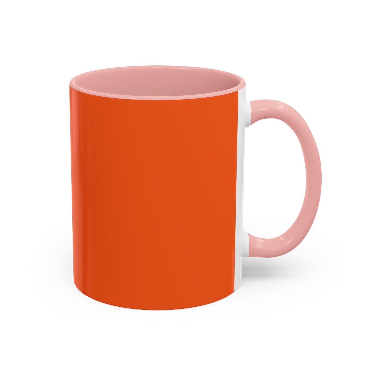 Charming Heart Accent Coffee Mug (Orange)