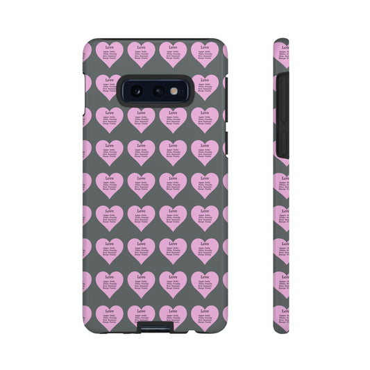 Hearts-A-Flutter Phone Case (Samsung)(Dark grey)