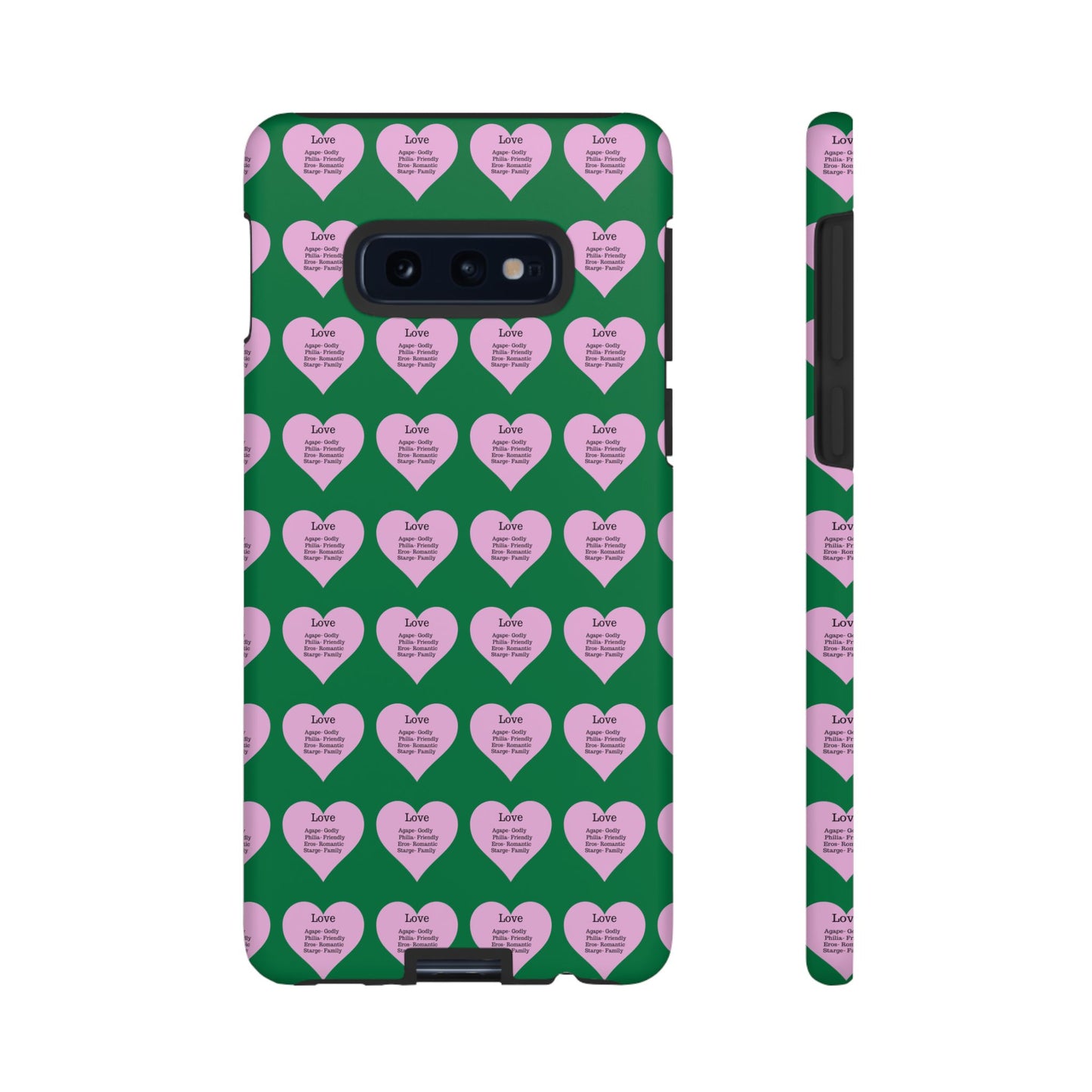 Hearts-A-Flutter Phone Case (Samsung)(Dark green)