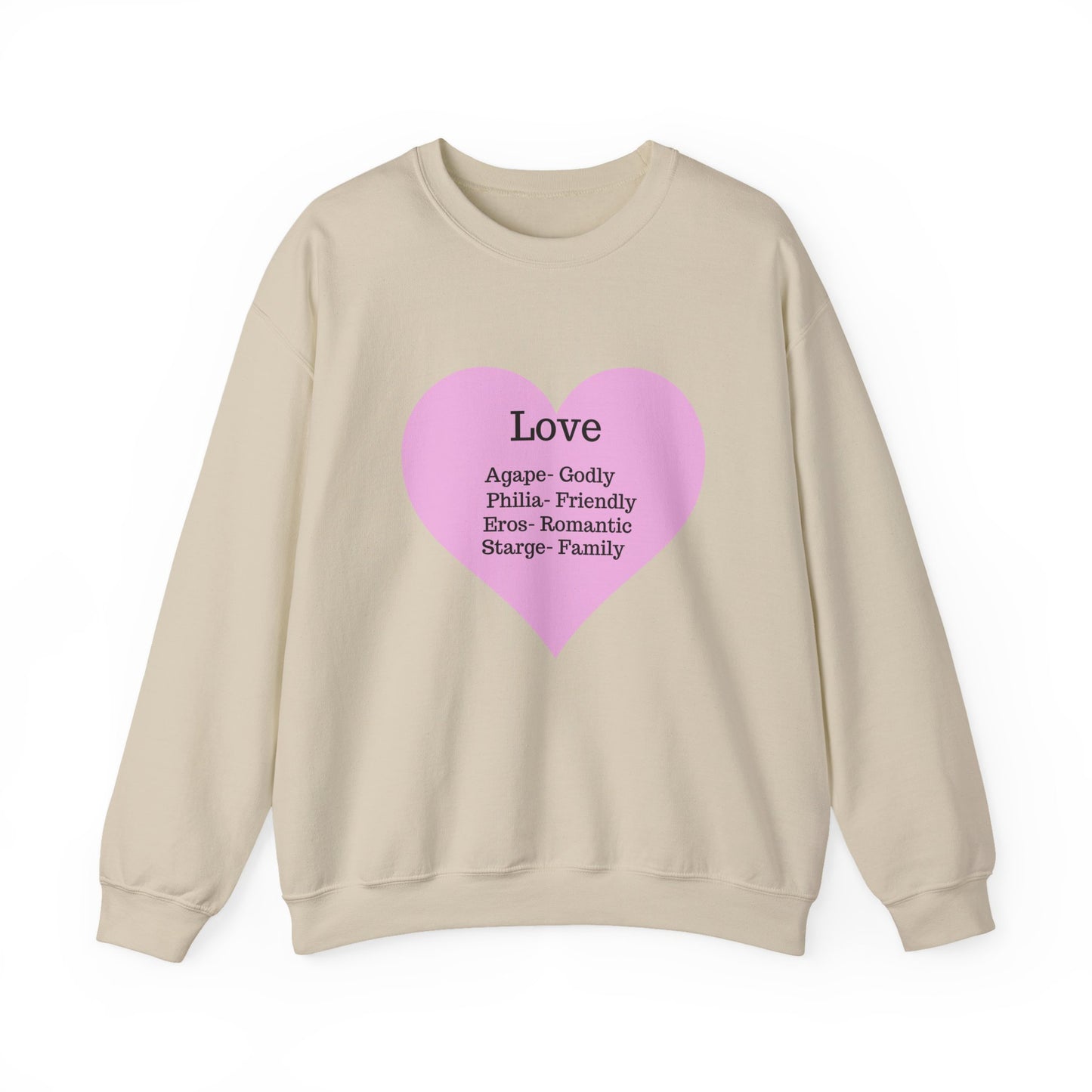Types of Love Heart Unisex Sweatshirt