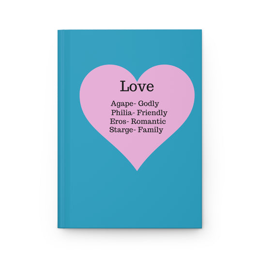 Charming Heart Hardcover Journal - Lined Pages (Turquoise)