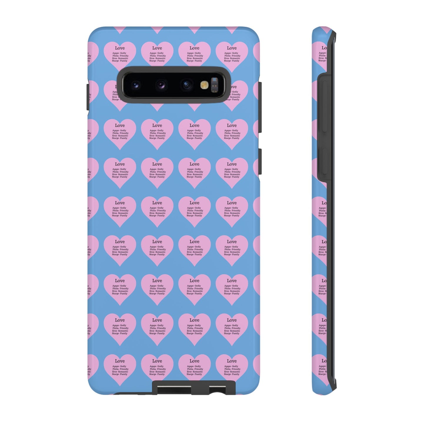 Hearts-A-Flutter Phone Case (Samsung)(Light blue)