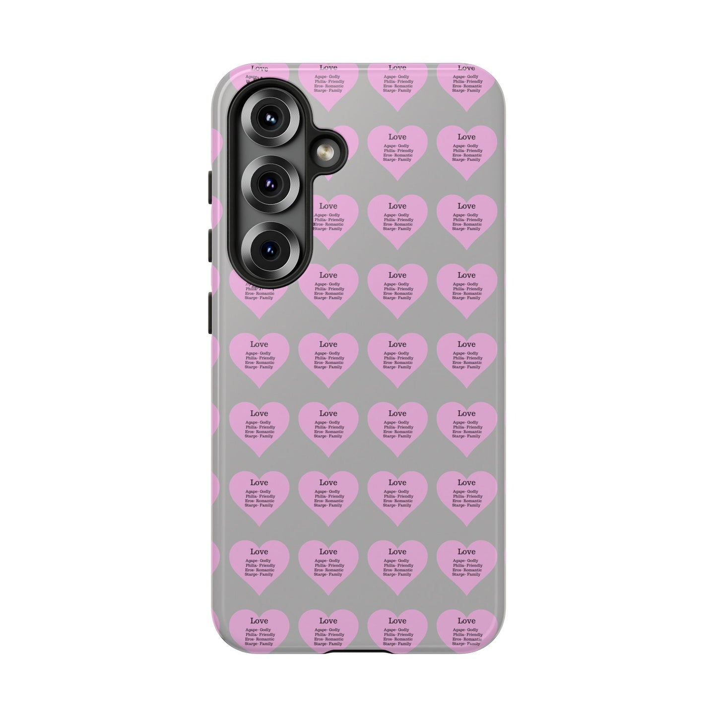 Hearts-A-Flutter Phone Case (Samsung)(Light grey)