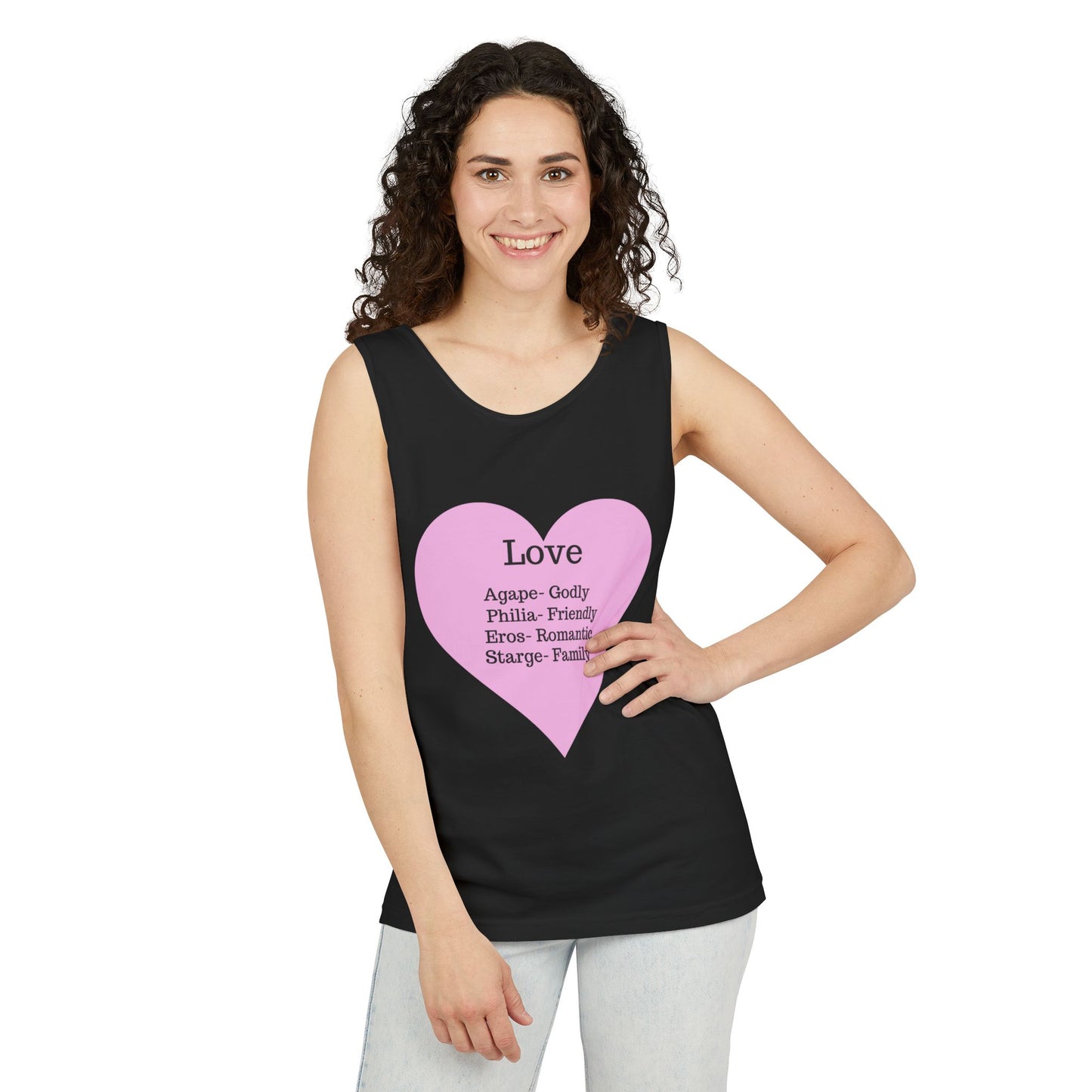 Unisex "Love" Definitions Garment-Dyed Tank Top
