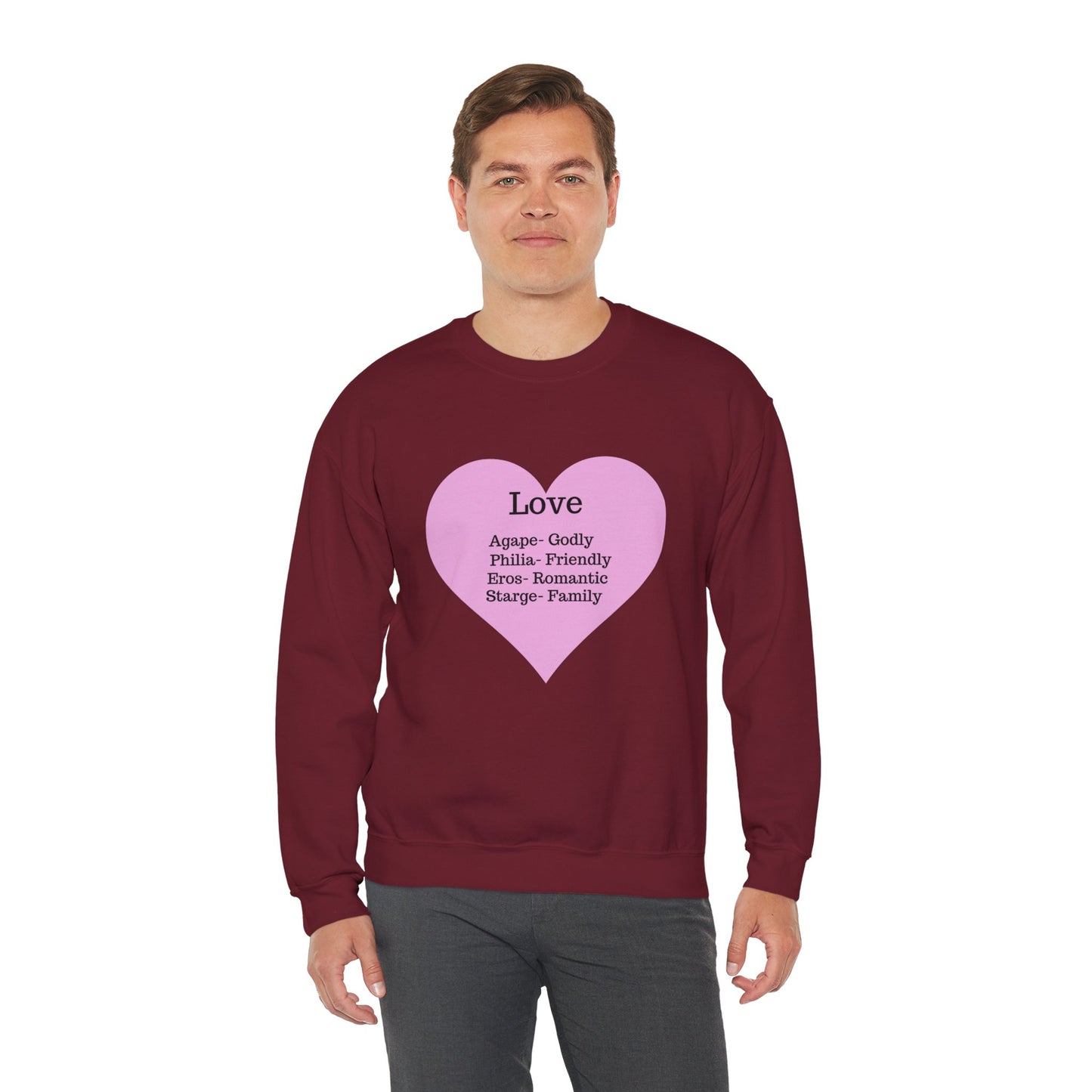Types of Love Heart Unisex Sweatshirt
