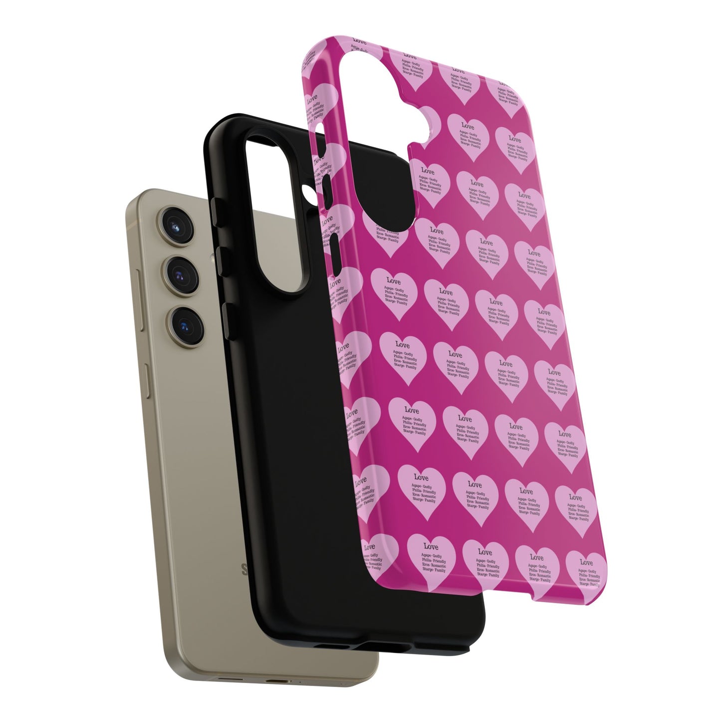 Hearts-A-Flutter Phone Case (Samsung)(Pink)