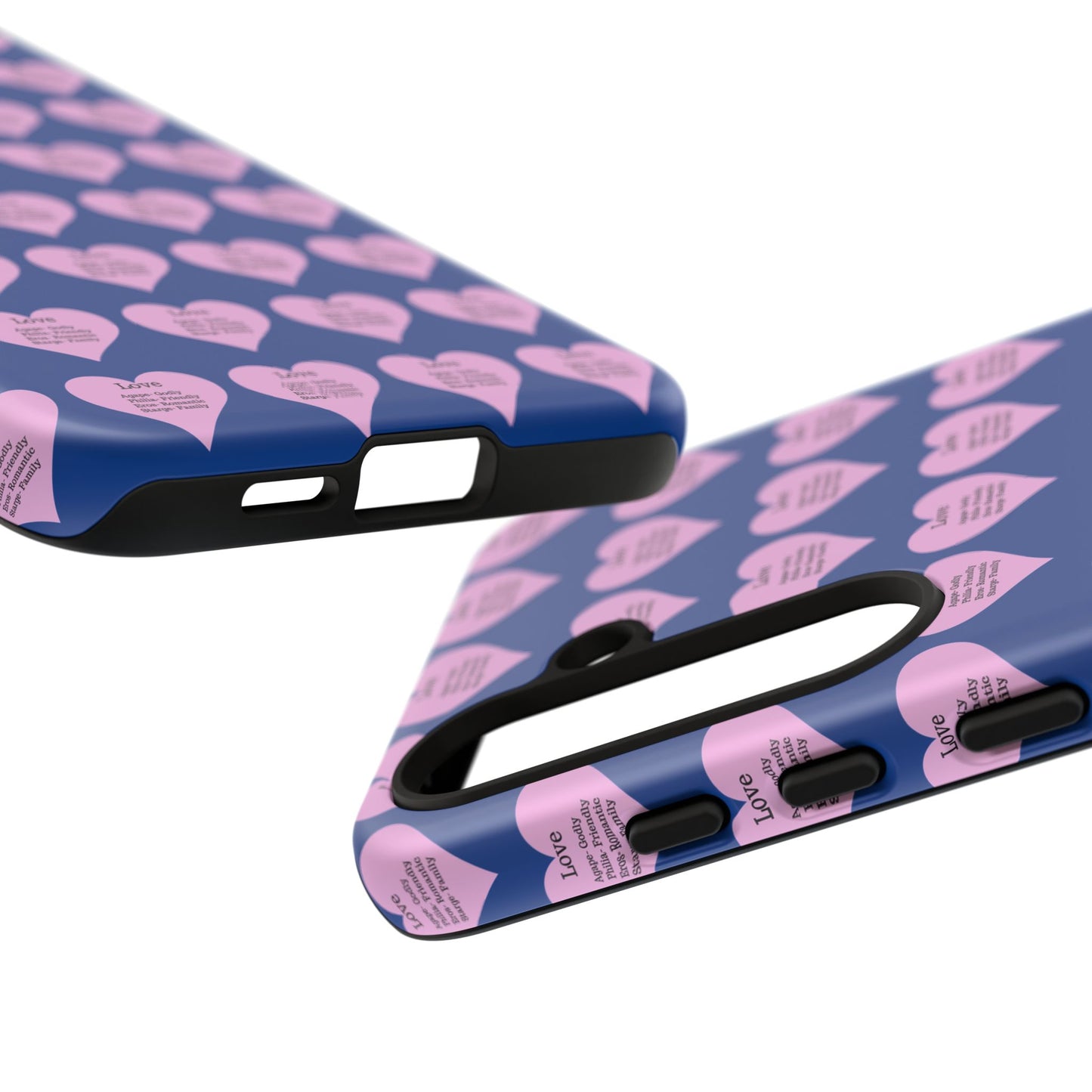 Hearts-A-Flutter Phone Case (Samsung)(Dark blue)