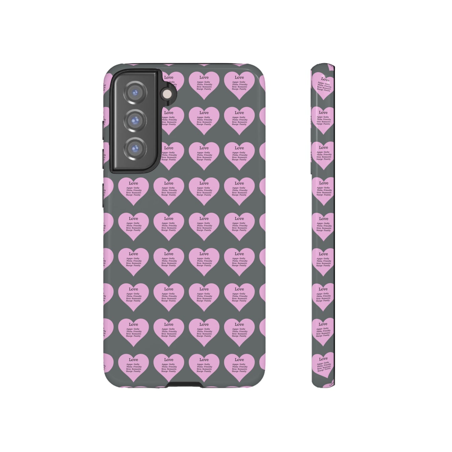 Hearts-A-Flutter Phone Case (Samsung)(Dark grey)