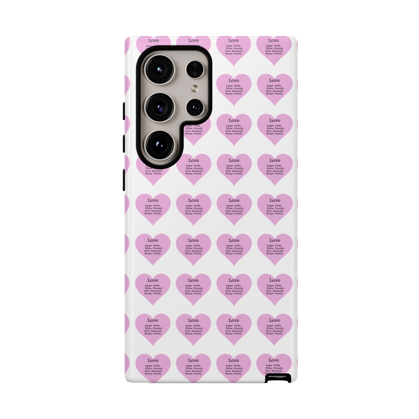 Hearts-A-Flutter Phone Case (Samsung)(White)