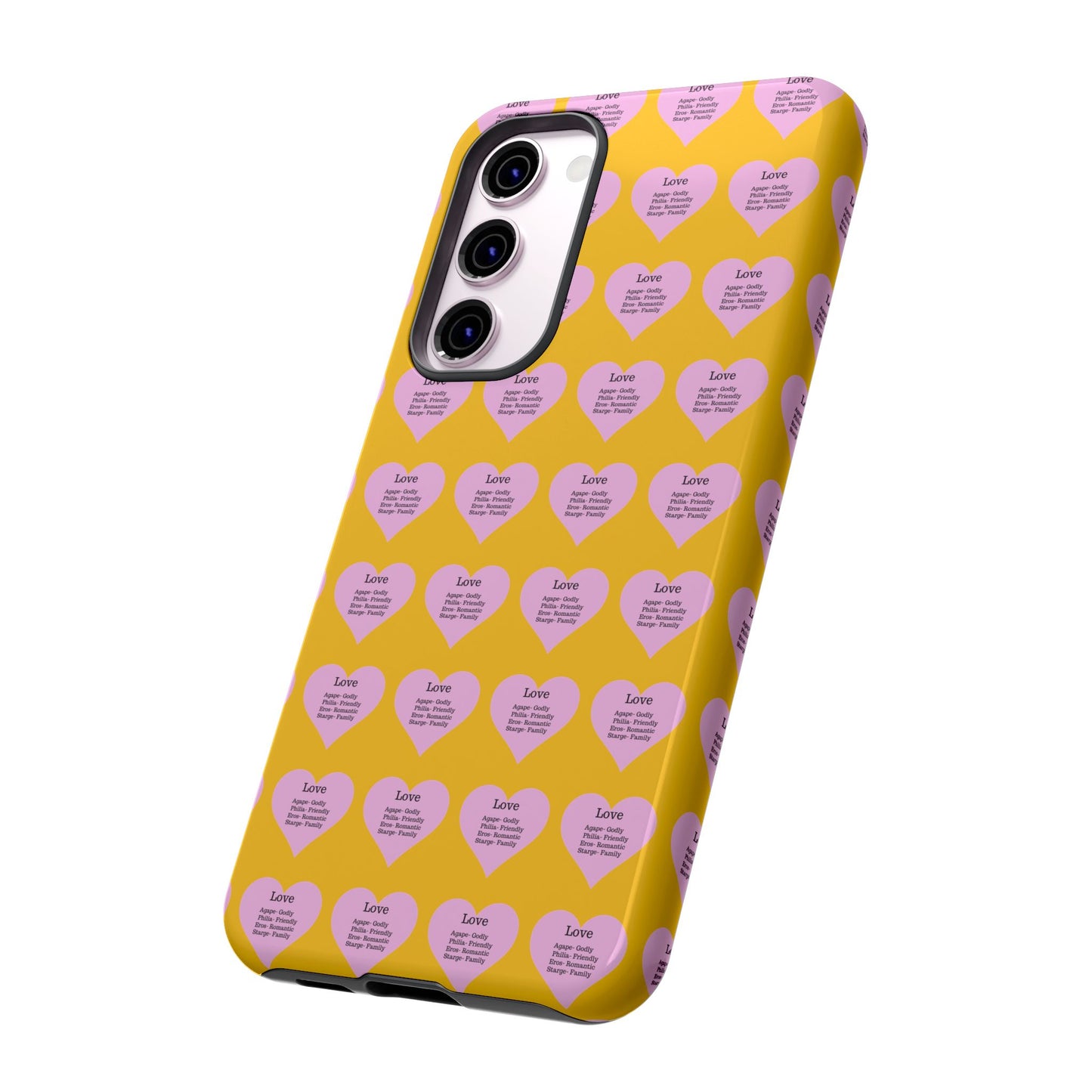 Hearts-A-Flutter Phone Case (Samsung)(Yellow)