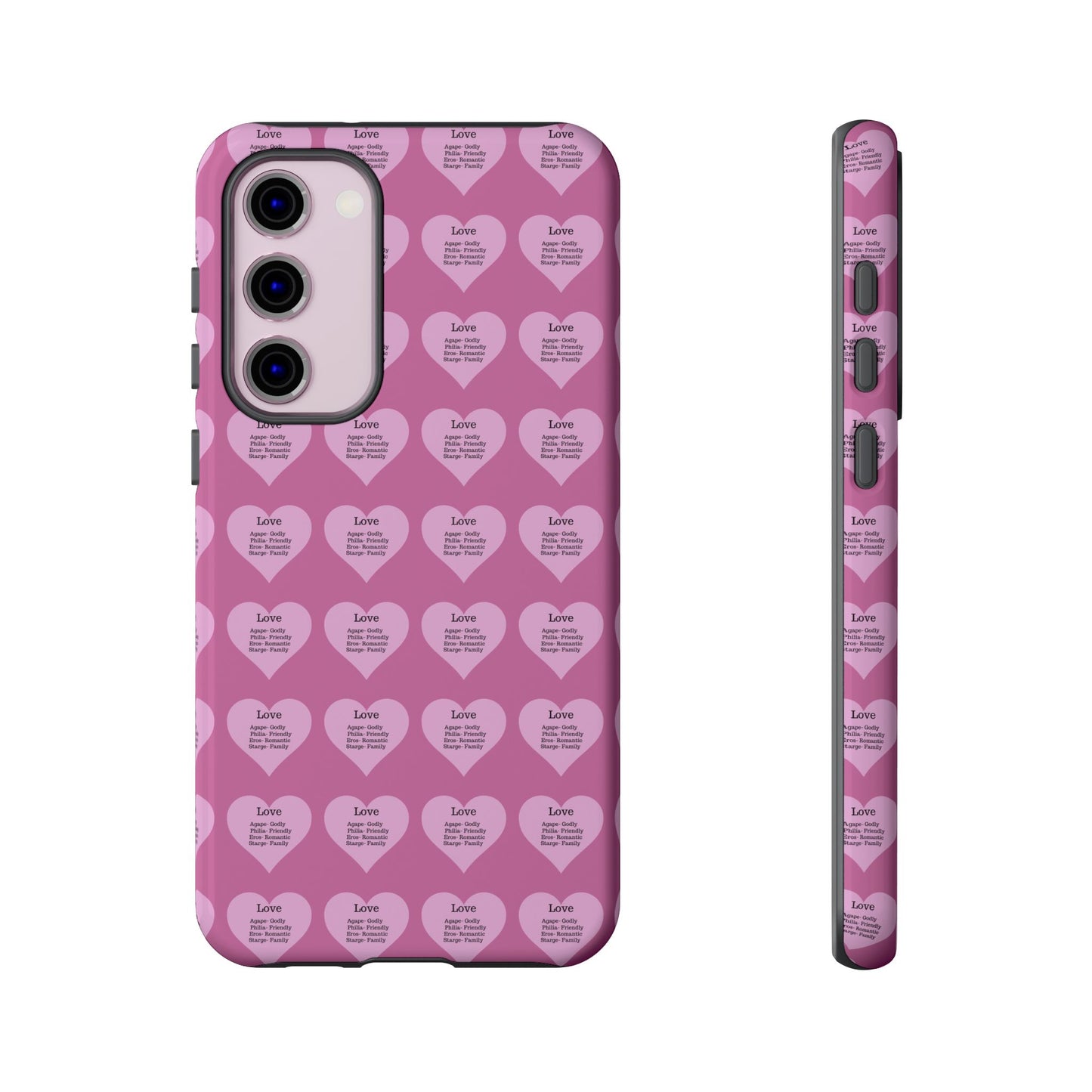 Hearts-A-Flutter Phone Case (Samsung)(Light pink)