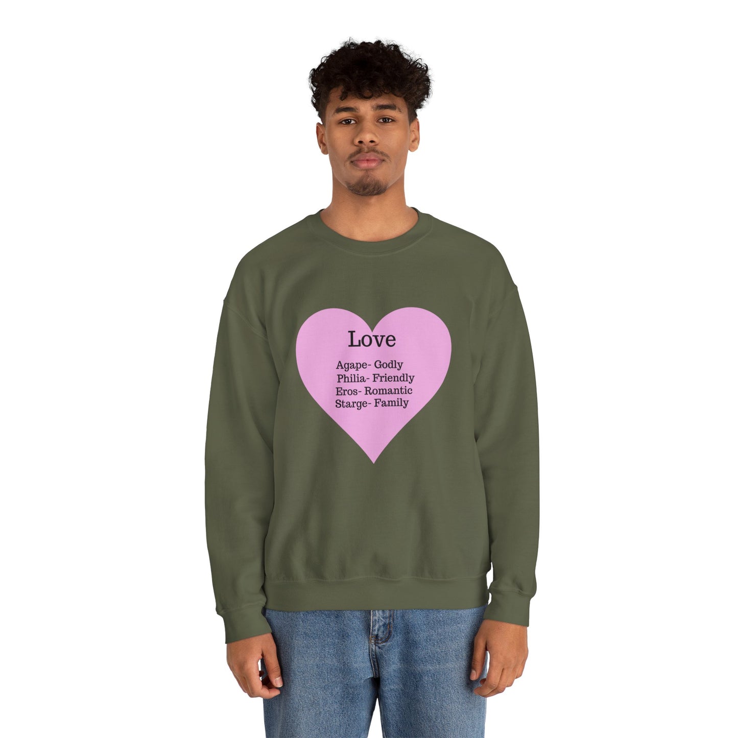 Types of Love Heart Unisex Sweatshirt