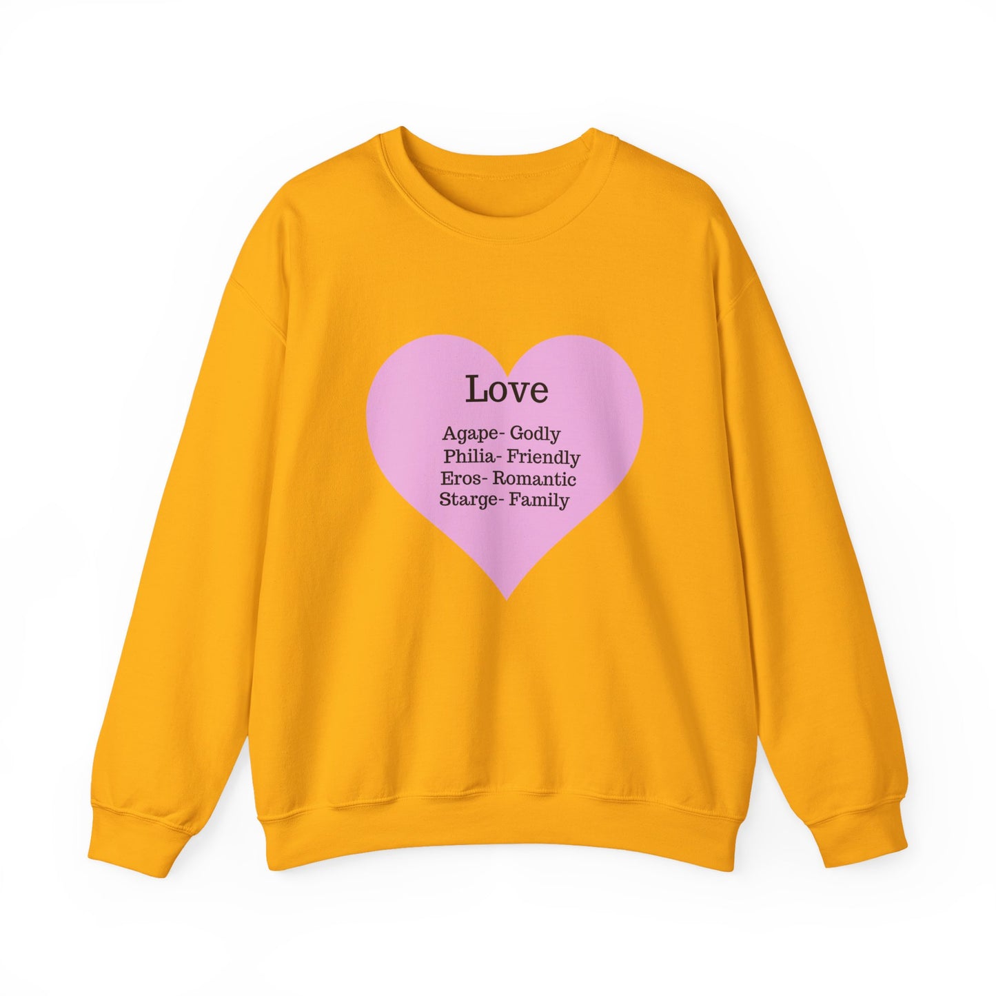 Types of Love Heart Unisex Sweatshirt