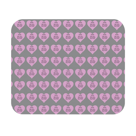 The Four Loves Mouse Pad Pattern Look (Grey)
