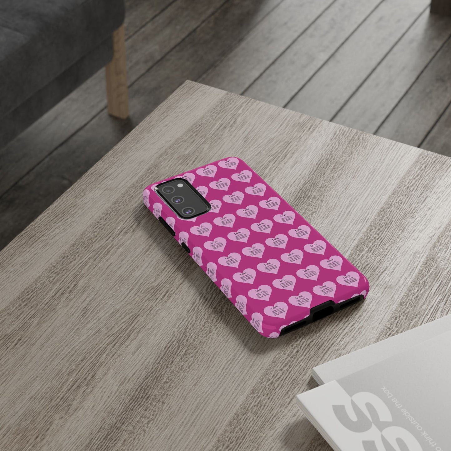 Hearts-A-Flutter Phone Case (Samsung)(Pink)
