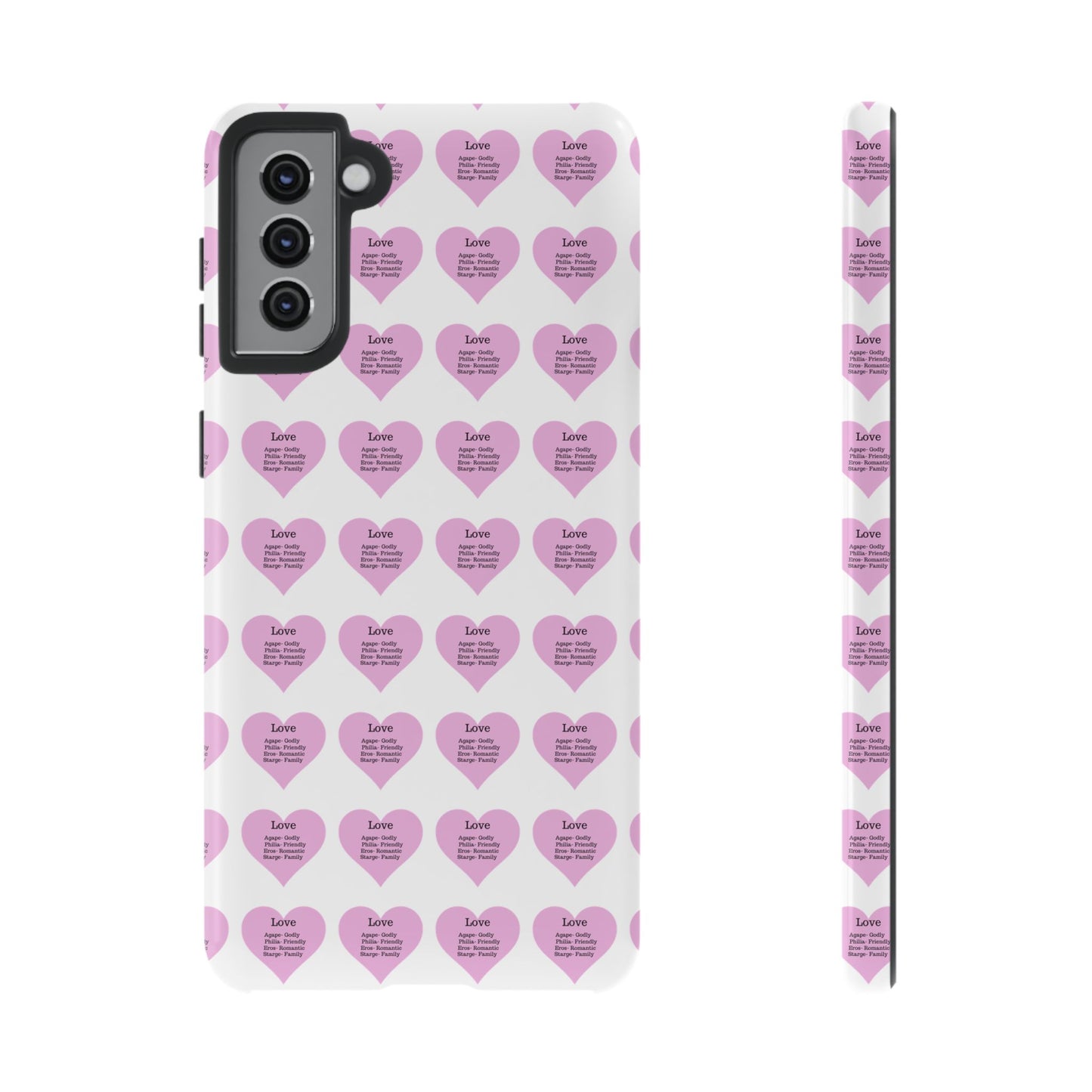 Hearts-A-Flutter Phone Case (Samsung)(White)