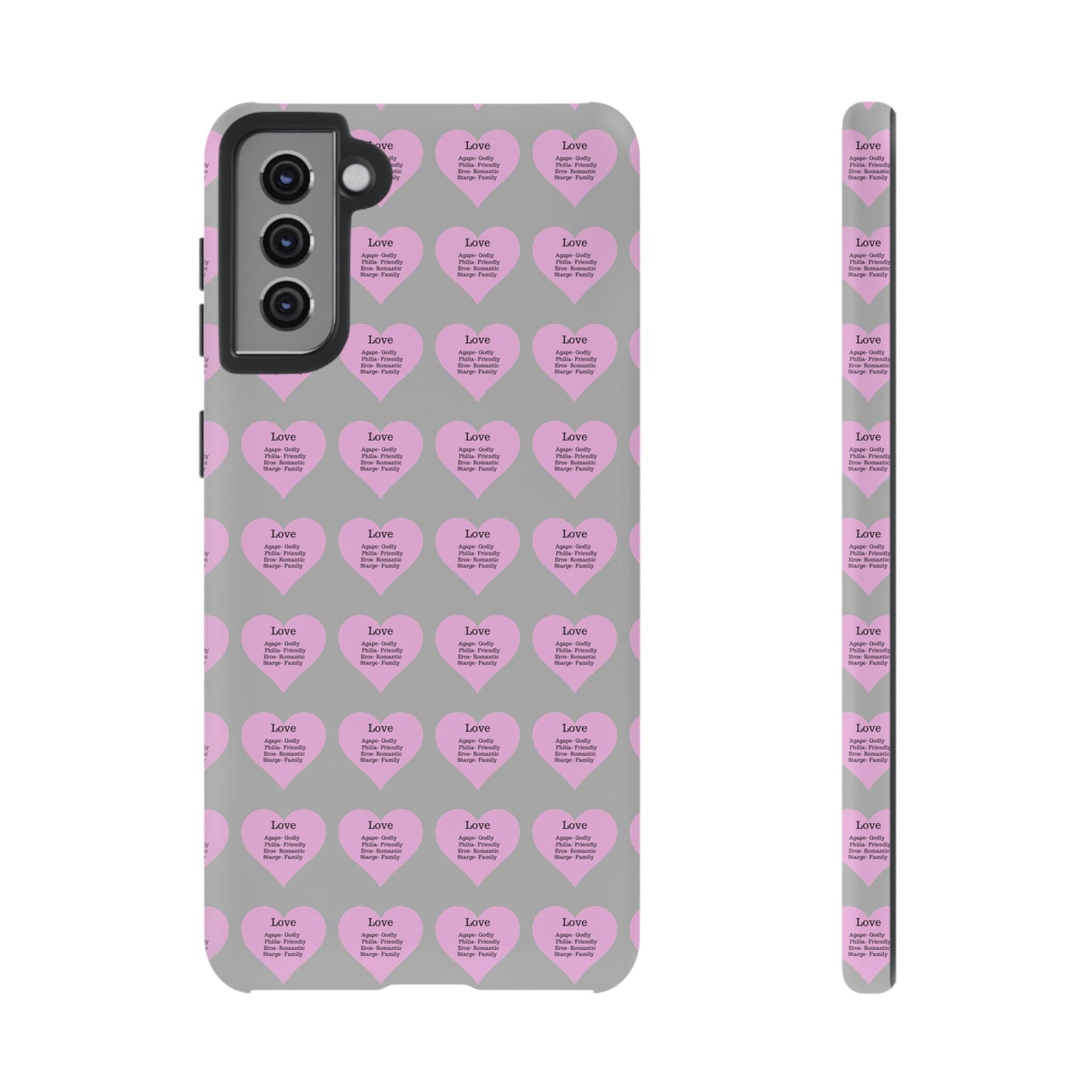 Hearts-A-Flutter Phone Case (Samsung)(Light grey)