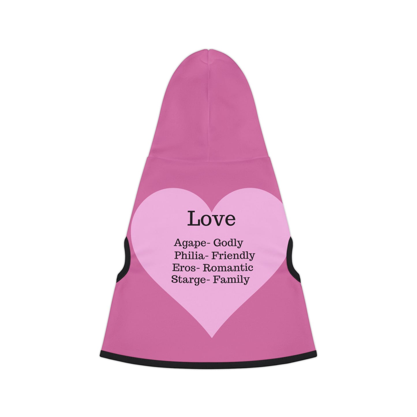 Charming Heart Pet Hoodie (Light pink)
