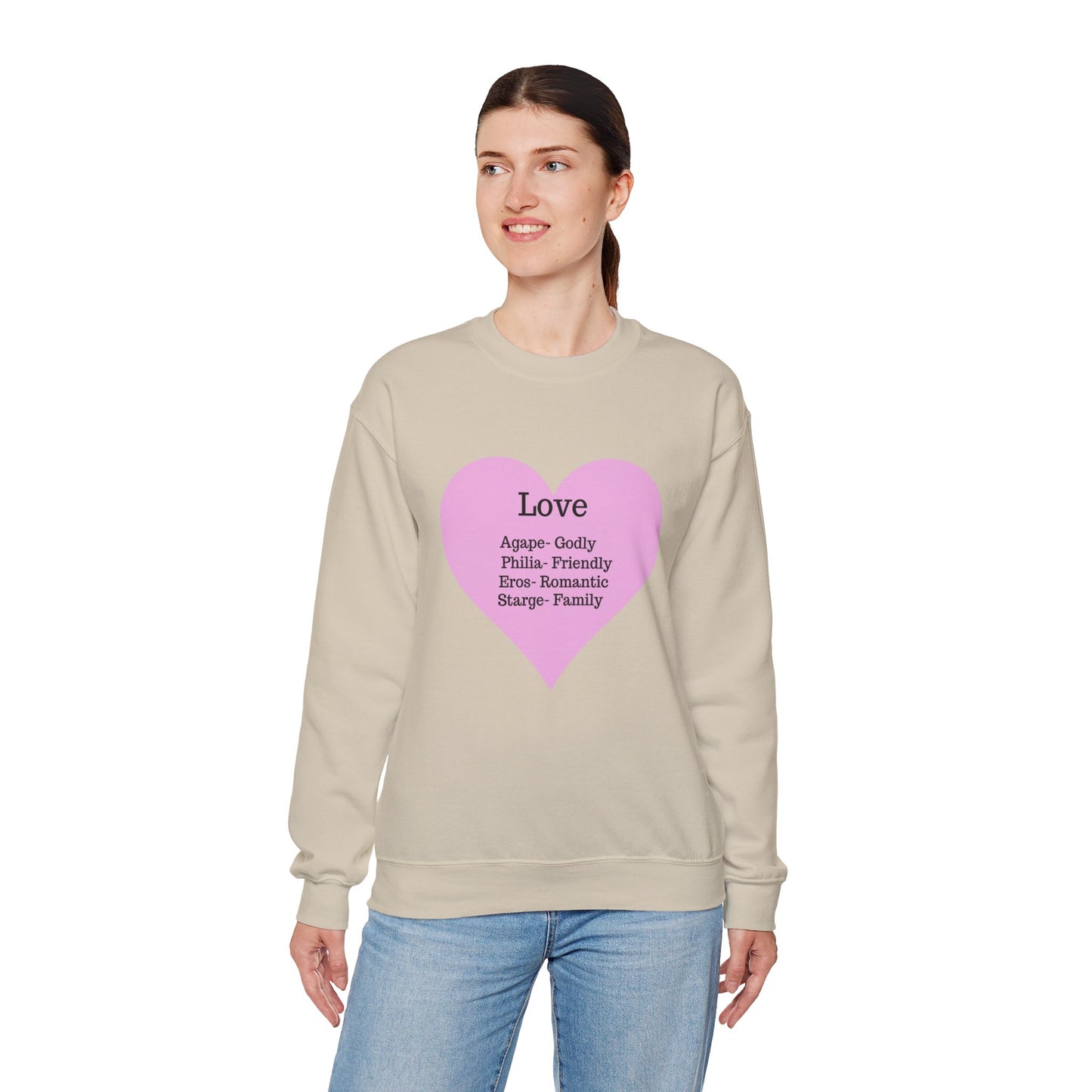 Types of Love Heart Unisex Sweatshirt