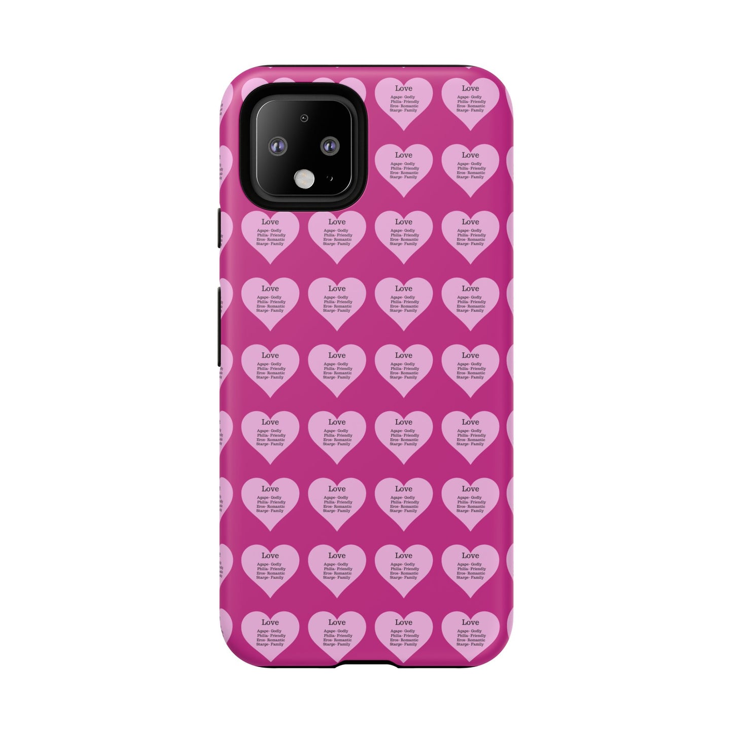 Hearts-A-Flutter Phone Case (iPhone, Google Pixel)(Pink)
