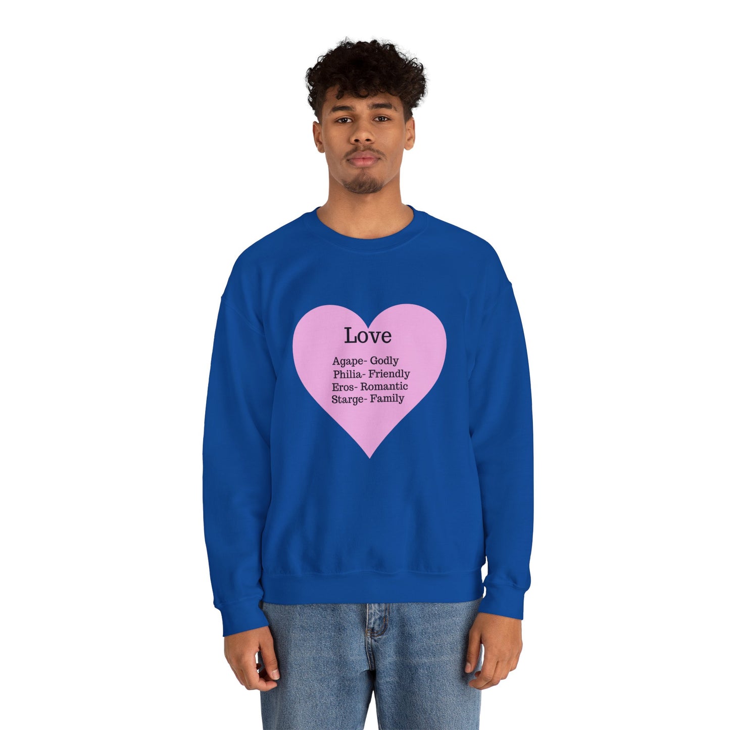 Types of Love Heart Unisex Sweatshirt