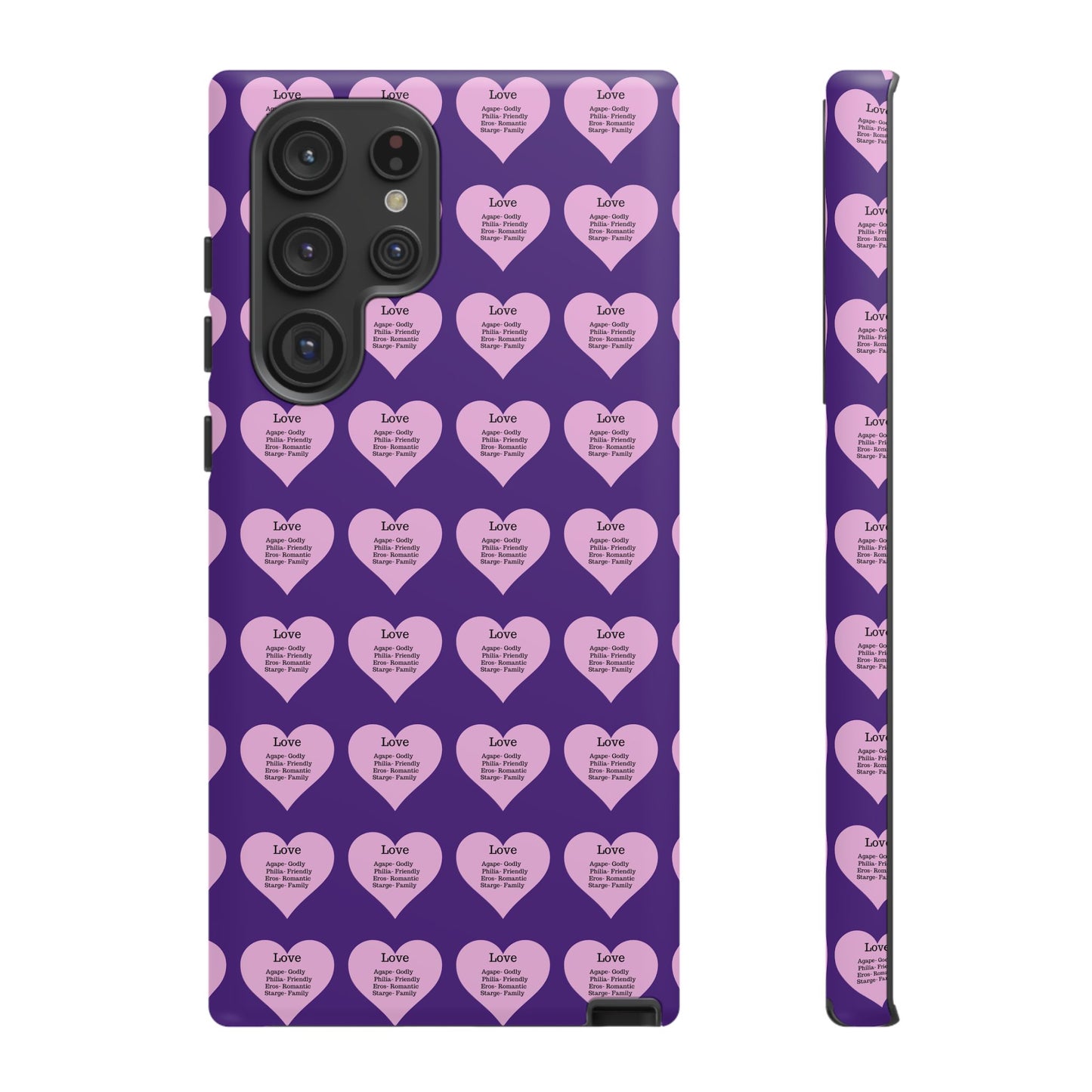 Hearts-A-Flutter Phone Case (Samsung)(Purple)
