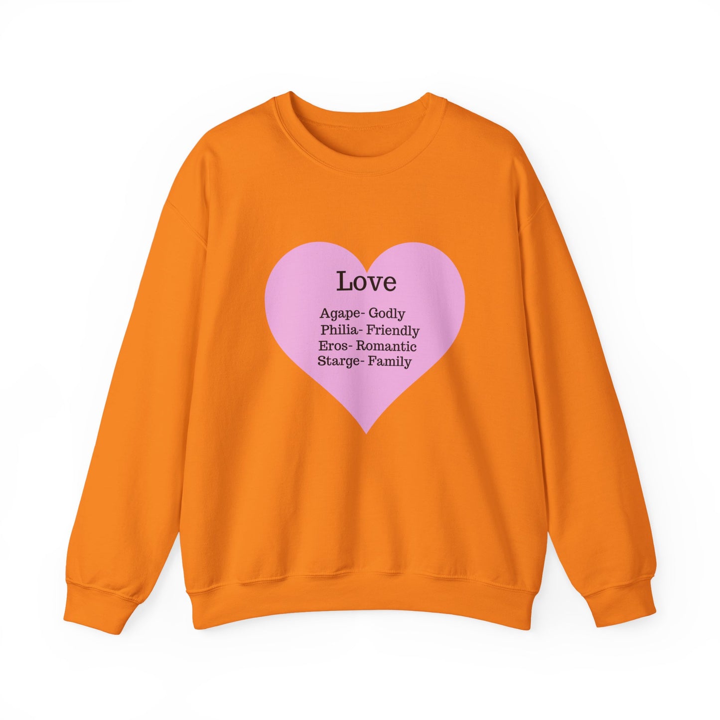 Types of Love Heart Unisex Sweatshirt