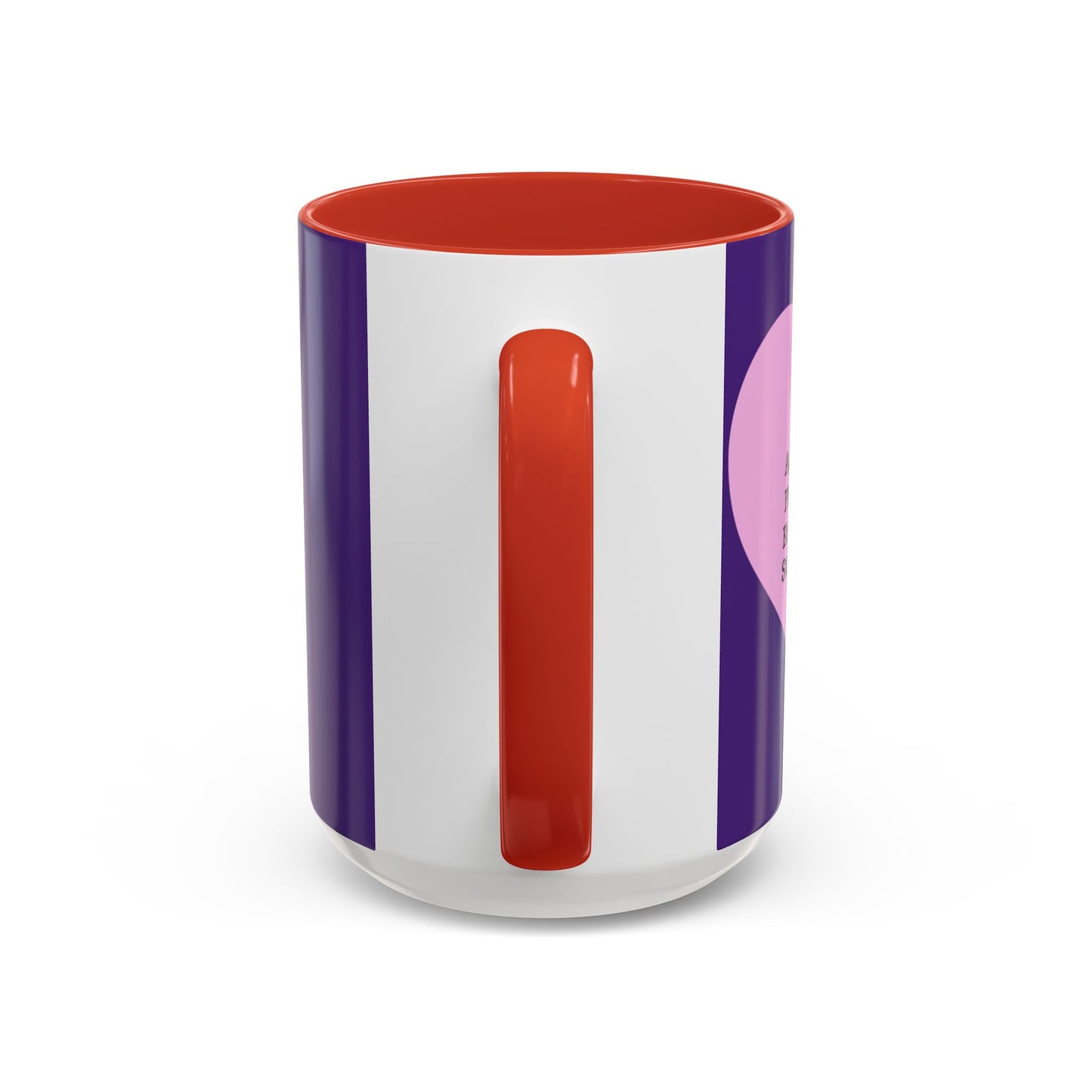 Charming Heart Accent Coffee Mug (Purple)