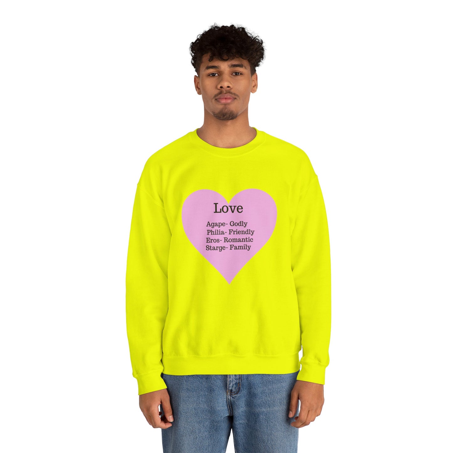 Types of Love Heart Unisex Sweatshirt