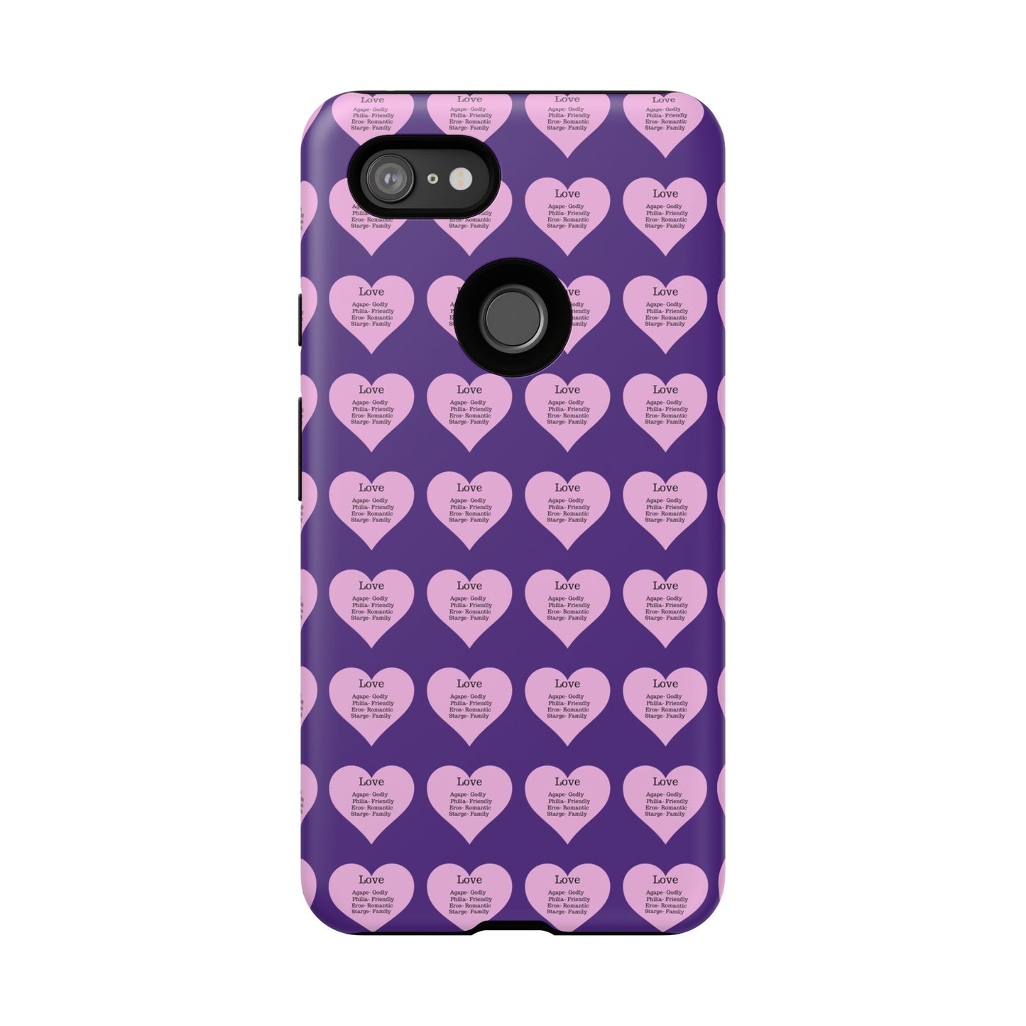 Hearts-A-Flutter Phone Case (iPhone, Google Pixel)(Purple)