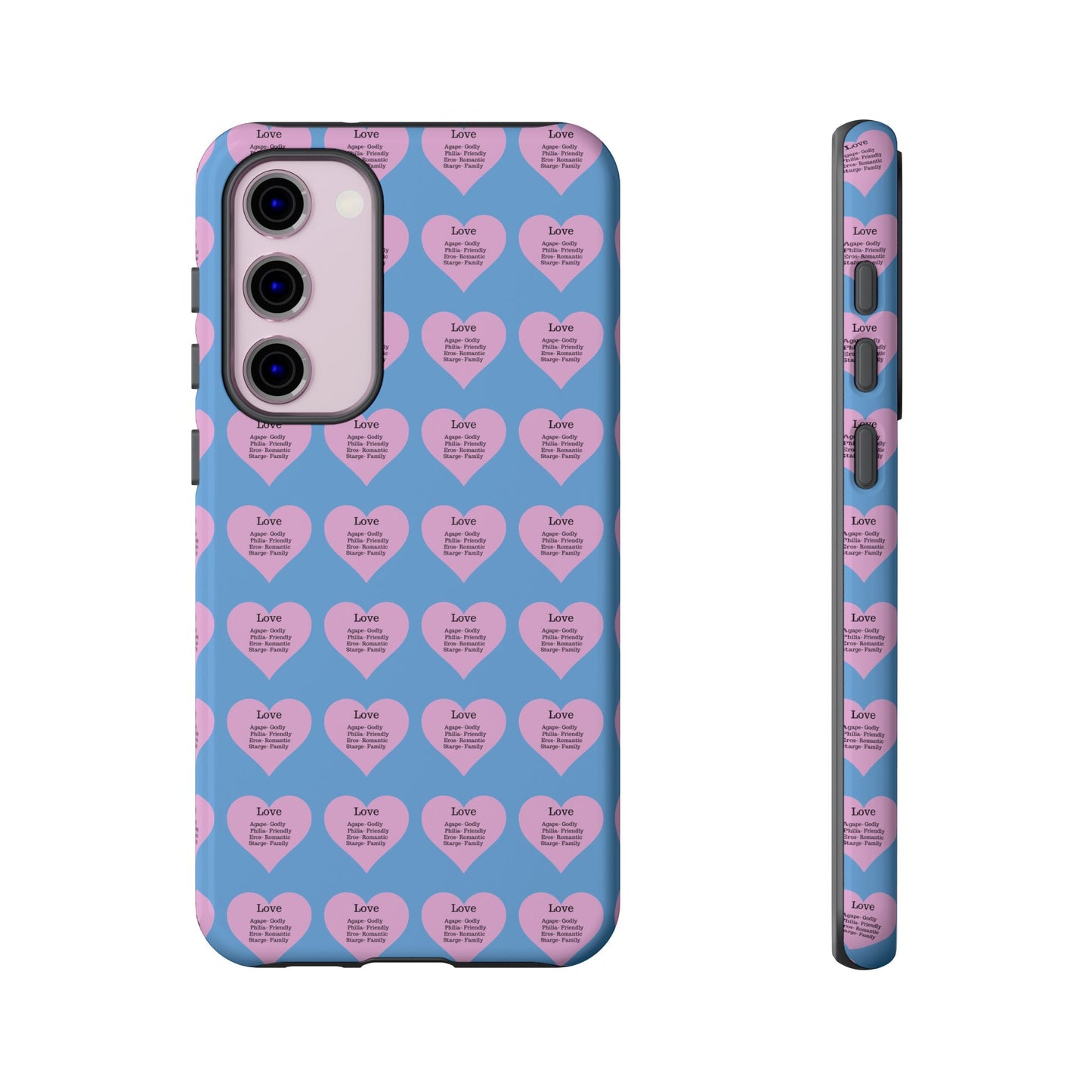 Hearts-A-Flutter Phone Case (Samsung)(Light blue)
