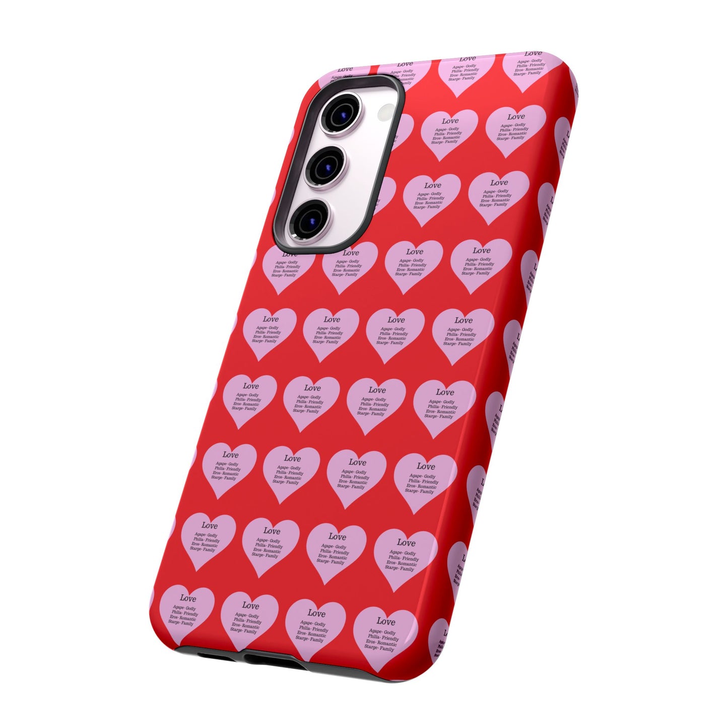 Hearts-A-Flutter Phone Case (Samsung)(Red)