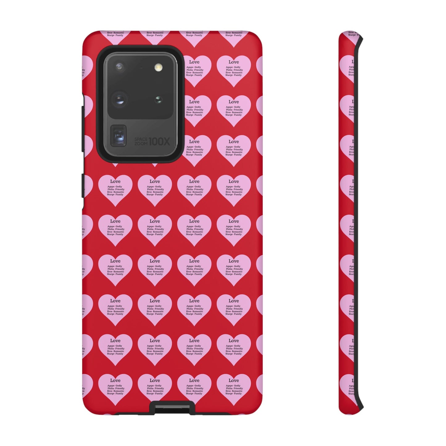 Hearts-A-Flutter Phone Case (Samsung)(Dark red)