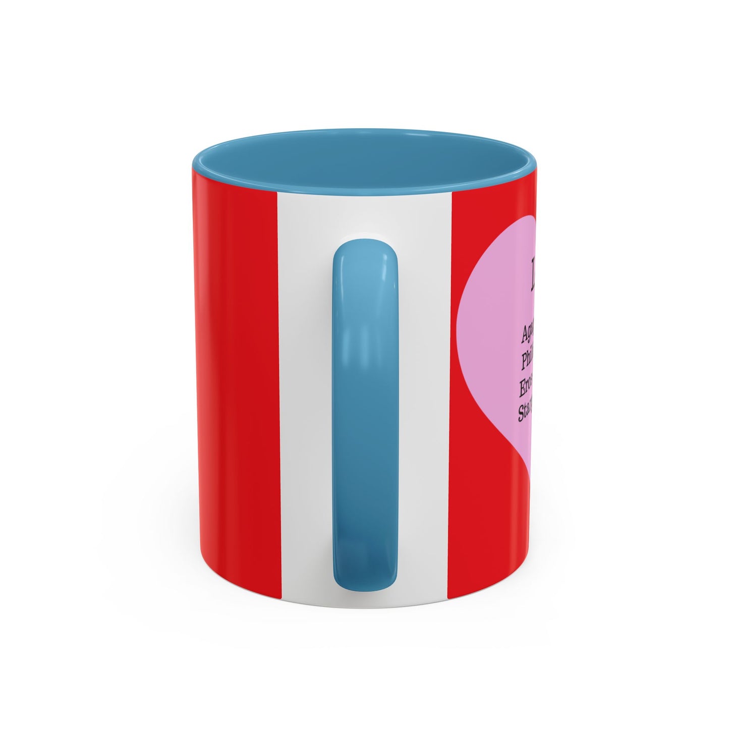 Charming Heart Accent Coffee Mug (Red)