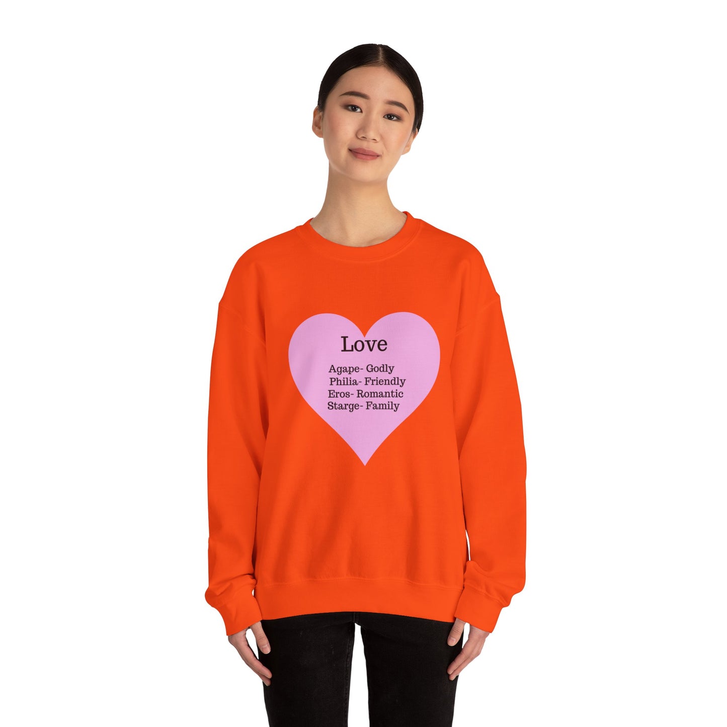 Types of Love Heart Unisex Sweatshirt