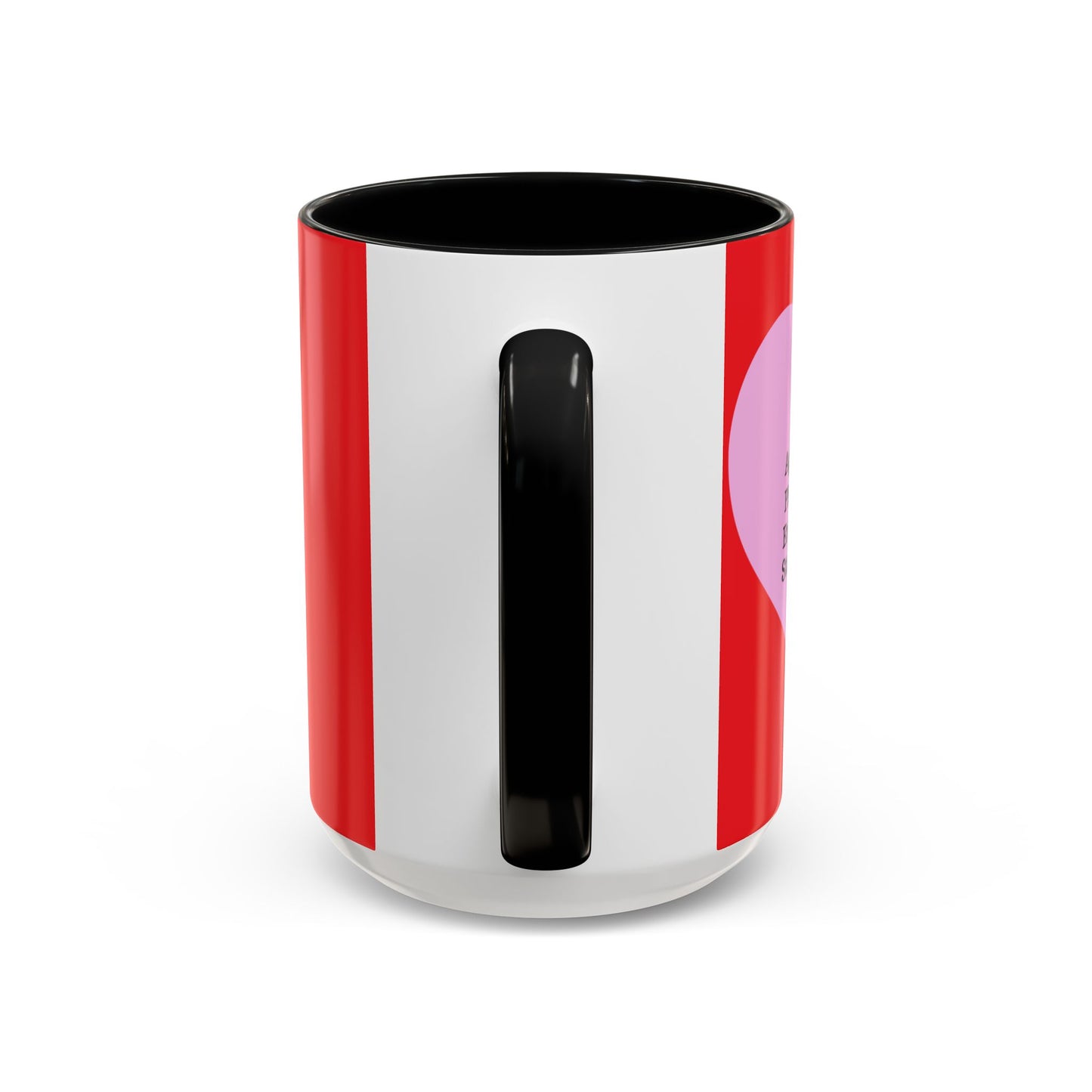 Charming Heart Accent Coffee Mug (Red)